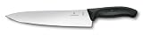 Victorinox, 6.8063.20B, Swiss Classic, Tranchiermesser, Extra scharfe Klinge, mit geradem Schliff, robuster Kunststoff-Griff, Schwarz, Made in Switzerland, Spülmaschinengeeignet