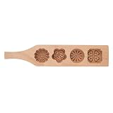 Drewniana Forma do Ciastek Maamoul Ręcznie Robiona Forma do Ciastek Księżycowych do Ciastek Maamoul Cookie Mooncake (Czteroczęściowa forma kwiatowa nr 2)