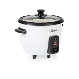 Tristar Ryżowar, 0,6 L, Misa z Powłoką Nieprzywierającą, dla 1 do 3 Osób | Funkcja podtrzymywania ciepła, Zabezpieczenie przed gotowaniem na sucho, Miarka, Łyżka, RK-6142
