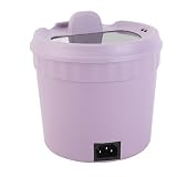 Wielofunkcyjny Elektryczny Gorący Garnek 1.2L Szybki Makaron Mini -kuchenka Mini Electretopf 450W do Gotowania Ramen Jaja Purpurowy (Wtyczka UE 220V)