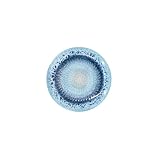 Kaladia Ceramiczny talerz do tarcia, imbir, parmezan itp., w kolorze niebieskim, średnica 12 cm, wykonana i ręcznie malowana, wyprodukowana w Hiszpanii