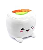 Joy Toy Plushi Uramaki sushi z łososiowym pluszem, 20 cm, białe