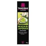 TANOSHI - Wasabi - Japoński chrzan do stosowania jako przyprawa - Zestaw 4 tubek po 43 g