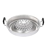 Blaihild Aluminiowy Grill Węglowy Gorący Garnek 2 w 1 z regulowaną regulacją Wentylacji - Przenośna Patelnia do Grillowania do Grillowania na Kempingach Przyjęcia na Podwórku (Mały 12-calowy)