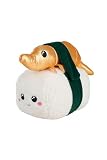 Simba Squeezlings Niko Nigiri – super miękka pluszowa zabawka do sushi (20 cm) ze zdejmowanym krabem i ryżem, przytulna zabawka materiałowa dla niemowląt i fanów od 0 miesięcy