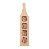 Drewniana Forma do Ciastek Maamoul Ręcznie Robiona Forma do Ciastek Księżycowych do Ciastek Maamoul Cookie Mooncake (Czteroczęściowa forma kwiatowa nr 1)