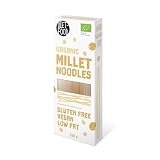 Diet-Food Millet Bio makaron bezglutenowy – ekologiczny proso bezglutenowe – makaron niskowęglowodanowy – makaron bezglutenowy – makaron zupowy – zdrowy i pożywny – 250 g