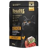 BULTI, Karma Mokra dla Kota, Superfood, Kurczak z Kokosem i Jagodami Goji, 100g, Bez Zbóż, Saszetka, Z Olejem Lnianym i Topinamburem