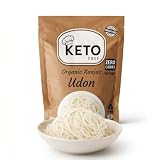 Keto Chef Makaron Shirataki Udon 270 g (1 sztuka) – bezzapachowy, niskokaloryczny i beztłuszczowy, bogaty w błonnik, odpowiedni do keto, wegańskich i bezglutenowych, Konjac Low Carb