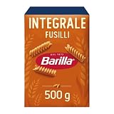 Barilla Pasta Integrale Fusilli – pełnoziarnista pszenica durum makaron z naturalnym błonnikiem, 500 g