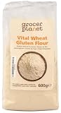 Grocer Planet - Gluten Pszenny (600g) | Naturalny | Dla Wegan | Bez GMO | Idealny do przygotowywania Seitanu i wysokobiałkowych wypieków