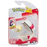 Jazwares Pokémon - Clip'n'Go Poké Balls Fidough & Timer Ball