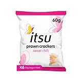 itsu Słodkie krakersy z krewetką chili dzielenie się zdrową przekąską 60 g (opakowanie 6 szt.)