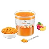 INSPIRE FOOD Bubble Tea Koraliki brzoskwiniowe - Perły Tapioki - 3,2kg | Perła tapioki do herbaty bąbelkowej | 100% wegańska i bezglutenowa, bez sztucznych barwników