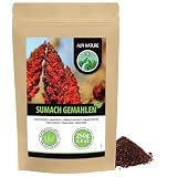 Alpi Nature Proszek Sumak 250g, Suszone i Mielone Owoce Sumaku z Solą, Przyprawa w Proszku