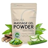 Japoński żel do masażu Nuru w proszku Sakura 50g, aloes. Zamykany, na 5L | Wodorosty, lukrecja, aloes i zielona herbata. Wyrób japoński. Wegański, bezzapachowy, na bazie wody. Zapewnia 5 litrów