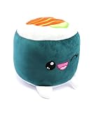Joy Toy Plushi Maki sushi z łososiowym pluszem, 20 cm, różowe (różowe)
