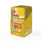 INABA Dashi Delights Silky Broth, mokra karma dla kotów z kurczakiem, bulion rybny, bogaty w białko, naturalne składniki, posiłek uzupełniający, 12 opakowań 40 g