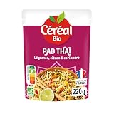 Céréal Bio Pad Thai – cytryna, kolendra, sos Sriracha – worek do kuchenki mikrofalowej, szybkie podgrzewanie – wegetariański i ekologiczny – 220 g – 216296