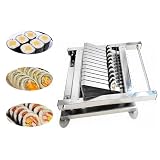 Maszyna do cięcia sushi, maszyna do sushi ze stali nierdzewnej, 12-segmentowy wałek, wydajny przyrząd do robienia rolek sushi na szybkie rodzinne noce sushi, oszczędność czasu i wysiłku