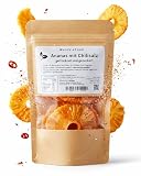 SOFT ANANAS Z SOLĄ I CHILI – Słodkie, owocowe kawałki ananasa z nutą pikanterii; intensywnie egzotyczna przekąska w opakowaniu 100 g
