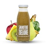 Sadvit | Zielone Smoothie Kiwi Szpinak Banan Ananas | 240ml Szklana Butelka Mus Owocowy NFC | Gęsty Witaminowy Orzeźwiający Mus | Bez Cukru i Konserwantów | Owoce i Warzywa | Do Pracy i Szkoły