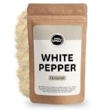 Spicy Welt Pieprz Biały Mielony (250g) – Jasna Przyprawa do Żurku, Sosów, Purée, Ryb, Drobiu & Beszamelu | Subtelny, Ziemisty, Aromatyczny | 100% Naturalny, Bez Dodatków