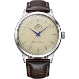 Orient Dziecko 36 Automatyczny zegarek Dress - klasyczna zaokrąglona tarcza, kość słoniowa, sukienka