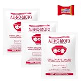 AJINOMOTO glutaminian monosodu, (3 x 200 g), glutaminian sodu (MSG), wysokiej jakości wzmacniacz smaku do kuchni azjatyckiej i międzynarodowej, z batonikiem czekoladowym Tony's Chocolonely - Trinovi