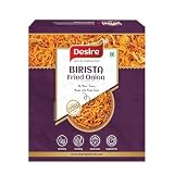 Desire Biryani smażona cebula 1 kg (smażona na oleju słonecznikowym | gotowa do użycia | Bez dodatku soli. Użyj jako chrupiącego dodatku do zup, biryani lub po prostu jako dodatek do posiłków | Bez