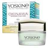Yoskine Okinawa Green Caviar krem na noc 50+, przeciwstarzeniowy, nawilżający z ekstraktem z zielonego kawioru, dla promiennej skóry, 50 ml