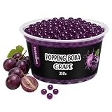 BubbleJoy Popping Boba Winogrono Grape 350g | Kulki do Bubble Tea z Tajwanu, Kawior Molekularny, Pękające kulki