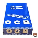 OCB Bibułki Papierosowe Niebieskie 25 x 50 Sztuk