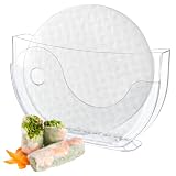 Rzspher Uchwyt na papier do lodu, 28 cm, papier ryżowy, miska na wodę, papier ryżowy, rolki letnie, pojemnik na papier ryżowy, na sajgonki, miska na wodę (papier ryżowy nie wchodzi w zakres dostawy)