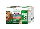 Natural Trainer wilgotne karmy dla dorosłych kotów - przysmaki w sosie wielopakowym (łosoś, wołowina, kaczka, dorsz) 12 x 85 g