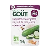 Good Gout BIO Krewetki z ryżem, cukinią i mlekiem kokosowym, 190g