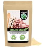 Czosnek w proszku (250 g), mielony czosnek, 100% naturalny, z delikatnie wysuszonego czosnku, naturalny, bez dodatków, wegański
