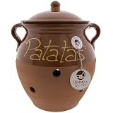 HISZPANIA CERAMICZNA | Słoik kuchenny | Jarki kuchenne | Pojemnik na żywność | Patato - Model M07 | 100% ręcznie robione | 25x23x31 cm