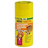 JBL PRONOVO FANTAIL GRANO, główny pokarm dla ogonów welonów i innych form do hodowli złotych rybek 8-20 cm, granulat do karmy dla ryb, dozownik na klik, rozmiar M, 100 ml