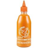 UNI-EAGLE Sriracha Mayo Chili sos | kremowy sos przyprawowy | 1 x 430 ml | Pikantny sos tajski riracha z papryczkami chili i czosnkiem | Idealny jako dip i przyprawa do pikantnych potraw i misek