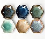 Zestaw 6 ceramicznych miseczek do dipów, zestaw miseczek do dipów, miseczki na przekąski, miseczki na sushi, sosy, olej i soja, łatwe do czyszczenia, odporne na zmywarkę, dobre do serwowania przekąsek