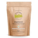 Biotiva Korzeń galangal mielony bio 250 g – Alpina galanga – wegański – proszek galgantowy – napełniany i kontrolowany w Niemczech (DE-ÖKO-005)