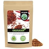 Alpi Nature Płatki Chili 250g, Suszone Papryczki Chili Capsicum Annuum, Ostre Płatki Chili do Gotowania