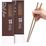 20 par drewnianych pałeczek do sushi, nadają się do mycia w zmywarce, chińskie pałeczki, drewniane pałeczki do gotowania, do sushi, makaronu ryżowego, azjatyckich potraw