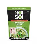 MOI SOI® Thai Green Curry with Coconut Milk A Fusion of Aromatic Thai Herbs & Spices with Coconut Milk, Instantly Ready to Eat in 5 mins, Just add Proteins or Veggies, 300gm