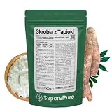 SaporePuro Skrobia Tapiokowa 100 g – Bez Glutenu – Naturalny Zagęstnik do Kremów, Sosów, Deserów i Potraw