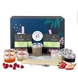 Egzotyczne Eskapady - Zestaw Owocowej Bubble Tea | 4 Smaki Herbat Owocowych | 4 - Popping Boba i dodatki do galaretek | Wegańskie i bezglutenowe (dla 4 osób) | Herbata bąbelkowa z perłami tapioki