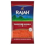 Rajah Tandoori Masala 400 g - klasyczna mieszanka przypraw do potraw, aromatyczna, indyjska, wegetariańska, pikantna, marynowanie mięsa i drobiu z naklejką Kajal