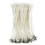 CZ Store® – Knoty do Świec | 50 szt. | 10 cm | ✮DOŻYWOTNIA GWARANCJA✮ | Naturalne Knoty Bawełniane 100% z Woskiem Sojowym | Do Świec DIY | Gratis Poradnik PDF