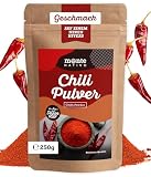 Chili w Proszku Monte Nativo (250 g) - Drobno zmielone Chili - Idealne do Gotowania - Przyprawa do Chili - Czyste i naturalne suszone Przyprawy - Proszek Chili - Chilli Powder